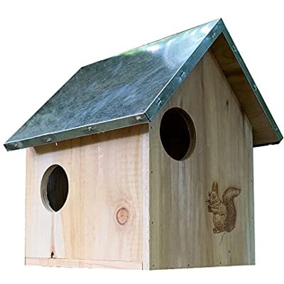 Selections Wooden Squirrel Nest Box Habitat With Metal Roof Selections Wooden Squirrel Nest Box Habitat With Metal Roof