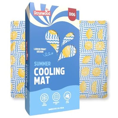 Rosewood Lemon Cooling Mat for Dogs & Cats 65 x 50cm – Self-Cooling Gel Pet Mat, Pressure Activated, No Electricity Needed, Summer Cooling Pad, Portable, Non-Slip, Refreshing Comfort Rosewood Lemon Cooling Mat for Dogs & Cats 65 x 50cm – Self-Cooling Gel Pet Mat, Pressure Activated, No Electricity Needed, Summer Cooling Pad, Portable, Non-Slip, Refreshing Comfort
