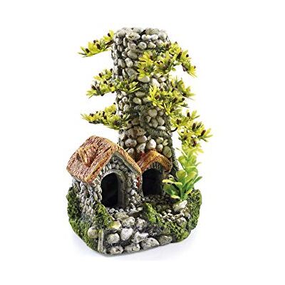 CLASSIC Cobbled Chimney Aquarium Ornament 150 x 150 x 200 mm Hand-Painted Non-Toxic Resin Decoration for Freshwater Tanks CLASSIC Cobbled Chimney Aquarium Ornament 150 x 150 x 200 mm Hand-Painted Non-Toxic Resin Decoration for Freshwater Tanks