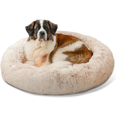 Sheri DNT-SHG-TAU-4545-VP Natural Vegan Faux Fur Pet Bed - Pet Bed Sheri DNT-SHG-TAU-4545-VP Natural Vegan Faux Fur Pet Bed - Pet Bed
