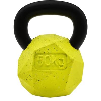 Arlee Home Fashions Max Fusion Kettle Bell Dog Toy, Treat Release & Sensory Stimulation, Durable Natural Rubber Made with Nike Grind, Nylon Handle, for Dogs 60-90 lbs, (XL, Yellow) Arlee Home Fashions Max Fusion Kettle Bell Dog Toy, Treat Release & Sensory Stimulation, Durable Natural Rubber Made with Nike Grind, Nylon Handle, for Dogs 60-90 lbs, (XL, Yellow)