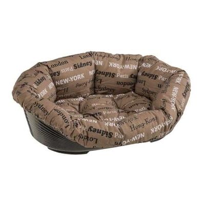 Ferplast Plastic Dog and Cat Bed with Padded Dog and Cat Cushion SOFA' Dog Bed with Padded Cushion, Washable, 73 x 55 x 27 cm Ferplast Plastic Dog and Cat Bed with Padded Dog and Cat Cushion SOFA' Dog Bed with Padded Cushion, Washable, 73 x 55 x 27 cm