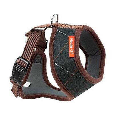 House Of Paws House Of Paws Tweed Memory Foam Harness Green Medium - Harness House Of Paws House Of Paws Tweed Memory Foam Harness Green Medium - Harness