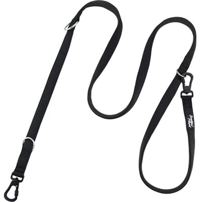 Snootiful Hound Secure Double Ended Dog Lead With Locking Clip Carabiners Ideal Training Lead Comfort Mesh Padding Double Clip Leash 220cm x 2.5cm (Black) Snootiful Hound Secure Double Ended Dog Lead With Locking Clip Carabiners Ideal Training Lead Comfort Mesh Padding Double Clip Leash 220cm x 2.5cm (Black)