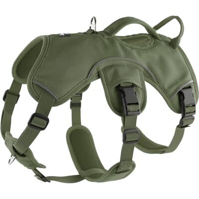 Snootiful Hound Sighthound Harness for Greyhounds, Whippets & Lurchers – Escape Proof Padded 3-Point Dog Harness Secure Fit, No Pull Harness For Deep-Chested Breeds (Olive Green, XS) Snootiful Hound Sighthound Harness for Greyhounds, Whippets & Lurchers – Escape Proof Padded 3-Point Dog Harness Secure Fit, No Pull Harness For Deep-Chested Breeds (Olive Green, XS)