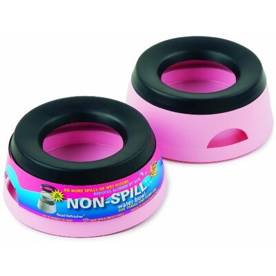 Road Refresher Prestige Non Spill Pet Water Bowl, S, Pink Road Refresher Prestige Non Spill Pet Water Bowl, S, Pink