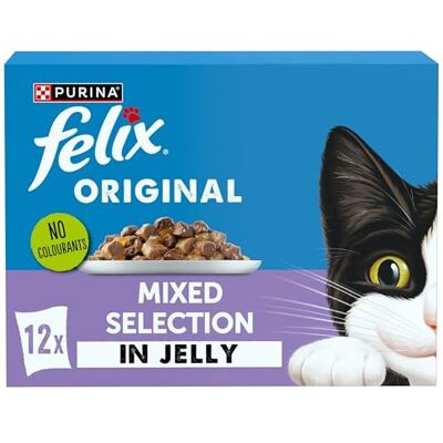 Felix Original Mixed Selection in Jelly - 12 x 85 g - Cat Food Felix Original Mixed Selection in Jelly - 12 x 85 g - Cat Food