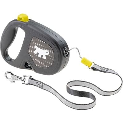 Ferplast FLIPPY ONE REFLEX Reflective Extendable Dog Lead Evening Walks Bag Holder Lock & Release Button Ergonomic Design Tape Max 15 Kg 4m, Yellow Ferplast FLIPPY ONE REFLEX Reflective Extendable Dog Lead Evening Walks Bag Holder Lock & Release Button Ergonomic Design Tape Max 15 Kg 4m, Yellow
