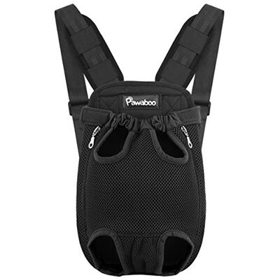 Pawaboo Pet Carrier Backpack, Adjustable Pet Front Cat Dog Carrier Backpack Travel Bag, Legs Out, Easy-Fit for Traveling Hiking Camping for Small Medium Dogs Cats Puppies, Small, BLACK Pawaboo Pet Carrier Backpack, Adjustable Pet Front Cat Dog Carrier Backpack Travel Bag, Legs Out, Easy-Fit for Traveling Hiking Camping for Small Medium Dogs Cats Puppies, Small, BLACK