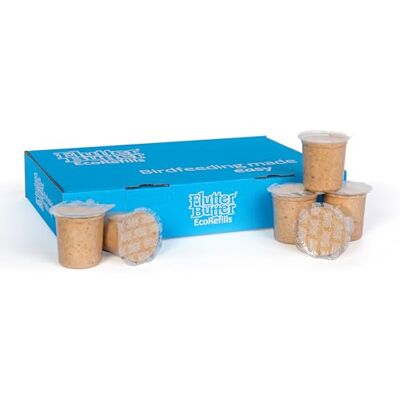 Jacobi Jayne Peanut Butter for Birds Flutter Butter EcoRefills Original Flavour Wild Bird Food Ultra-Convenient Eco-Friendly Bird Feed Pack of 24 Refills, Original Jacobi Jayne Peanut Butter for Birds Flutter Butter EcoRefills Original Flavour Wild Bird Food Ultra-Convenient Eco-Friendly Bird Feed Pack of 24 Refills, Original