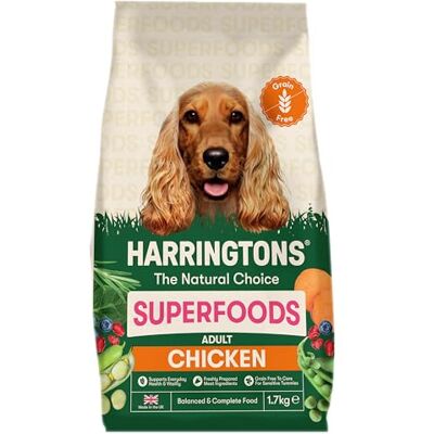 Harringtons Superfoods Grain-Free Chicken Adult Dog Food - 12kg Harringtons Superfoods Grain-Free Chicken Adult Dog Food - 12kg