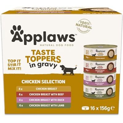 Applaws - Taste Toppers - Tin Gravy - 16x156g - Dog Food Applaws - Taste Toppers - Tin Gravy - 16x156g - Dog Food