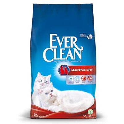 Ever Clean Multiple Cat Clumping Cat Litter 20L Ever Clean Multiple Cat Clumping Cat Litter 20L