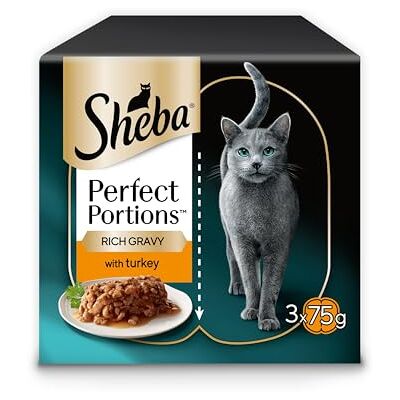 Sheba - Perfect Portions - Turkey - Gravy - Cat Food Tray Sheba - Perfect Portions - Turkey - Gravy - Cat Food Tray