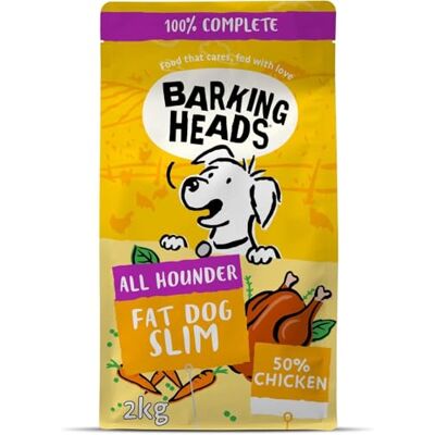 Barking Heads Low-Calorie Dry Dog Food - Fat Dog Slim - 100% Natural, Free-Run C Barking Heads Low-Calorie Dry Dog Food - Fat Dog Slim - 100% Natural, Free-Run C