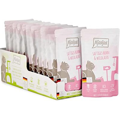 MjAMjAM Natural Wet Cat Food - Chicken & Salmon - Grain Free MjAMjAM Natural Wet Cat Food - Chicken & Salmon - Grain Free