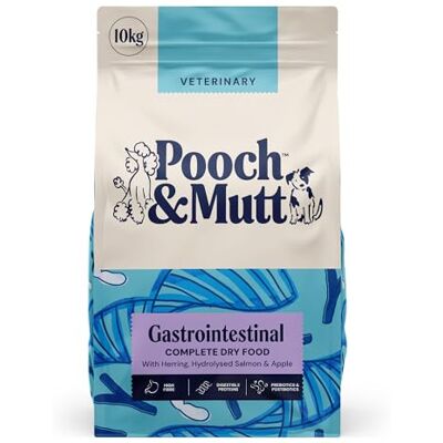 Pooch & Mutt – Gastrointestinal Veterinary Diet Dog Food, Grain Free Complete Dry Dog Food, to Help Acute Intestinal Absorptive Disorders, 10kg (packaging may vary) Pooch & Mutt – Gastrointestinal Veterinary Diet Dog Food, Grain Free Complete Dry Dog Food, to Help Acute Intestinal Absorptive Disorders, 10kg (packaging may vary)
