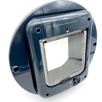 Cat Mate Cat Flap Adapter Kit for Walls and Glass Panels, Grey Compatible with CP360G, 358, Easy Installation, Neat Faceplates, Secure Connection for Walls & Glass Panels Cat Mate Cat Flap Adapter Kit for Walls and Glass Panels, Grey Compatible with CP360G, 358, Easy Installation, Neat Faceplates, Secure Connection for Walls & Glass Panels