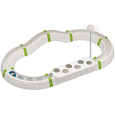Ferplast Interactive Cat Toy LABYRINTH Circuit Cat Toy with Spring Toy, Luminous ball included, 72 x 40 cm Ferplast Interactive Cat Toy LABYRINTH Circuit Cat Toy with Spring Toy, Luminous ball included, 72 x 40 cm
