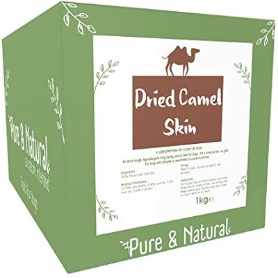 Pure & Natural Camel Skin Dog Chew All Natural, High Protein, Low-Fat, Hypoallergenic Dog Treats for Puppies, Seniors 1kg Bulk Box Pure & Natural Camel Skin Dog Chew All Natural, High Protein, Low-Fat, Hypoallergenic Dog Treats for Puppies, Seniors 1kg Bulk Box