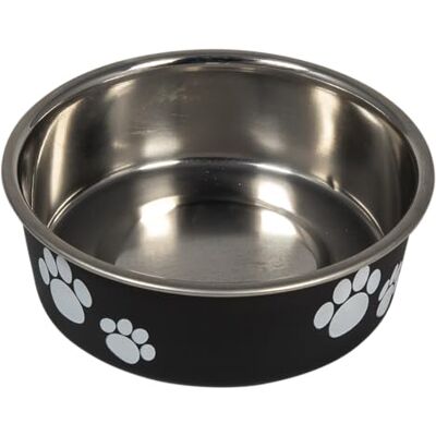 JACK AND VANILLA , Bon Appetit Stainless Steel Non-Slip Bowl 2000 ml Diameter 23 cm Elegant Design for Pets Easy to Clean and Ideal for Large Sizes JACK AND VANILLA , Bon Appetit Stainless Steel Non-Slip Bowl 2000 ml Diameter 23 cm Elegant Design for Pets Easy to Clean and Ideal for Large Sizes