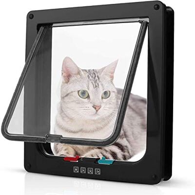 MEISISLEY Cat Mate Cat Flap for UPVC & Wooden Doors Microchip Activated, Large, Black MEISISLEY Cat Mate Cat Flap for UPVC & Wooden Doors Microchip Activated, Large, Black