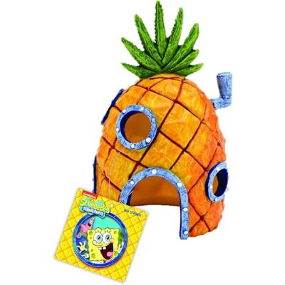 Penn-Plax 6.5" tall spongebob's pineapple house fish tank ornament Penn-Plax 6.5" tall spongebob's pineapple house fish tank ornament