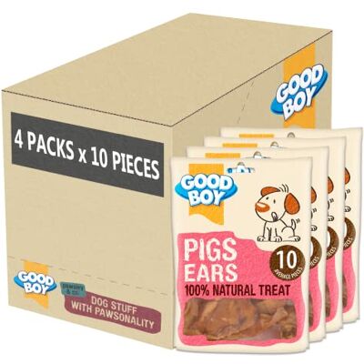 Good Boy Pigs Ear Pieces Dog Chew Treats Absolutely No Artificial Nasties 10 Pieces 100 Percent Natural Dog Treats Case of 4 Good Boy Pigs Ear Pieces Dog Chew Treats Absolutely No Artificial Nasties 10 Pieces 100 Percent Natural Dog Treats Case of 4