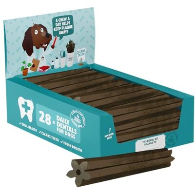 Denzel's Dog Dental Sticks for Medium Dogs Chicken & Peppermint (Pack of 28) Denzel's Dog Dental Sticks for Medium Dogs Chicken & Peppermint (Pack of 28)