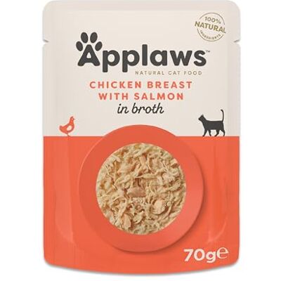Applaws Chicken Salmon Broth Cat Food - Cat Food Applaws Chicken Salmon Broth Cat Food - Cat Food