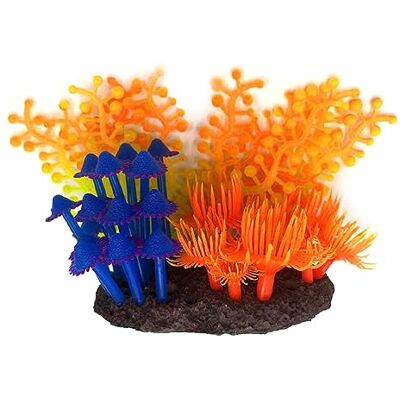FZJWIKO Realistic Coral Silicone Simulation Aquarium Ornaments, A Colorful Water Coral for Aquarium Fish Tank, Bonsais Landscape, Realistic Coral Decor for Reptiles Shelter FZJWIKO Realistic Coral Silicone Simulation Aquarium Ornaments, A Colorful Water Coral for Aquarium Fish Tank, Bonsais Landscape, Realistic Coral Decor for Reptiles Shelter