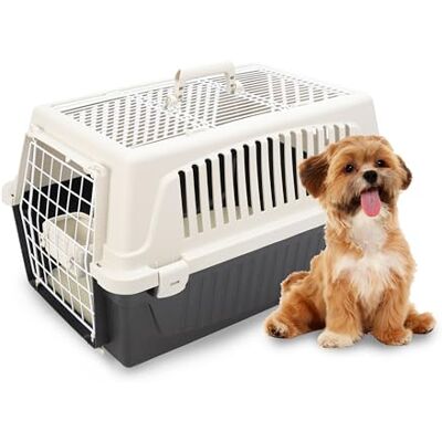 Ferplast Cat Carrier Small Dog Carrier, Double Opening, Secure, Practical, Easy to Clean, Durable Pet Travel Box up to 8 Kg, Includes Cushion, 58 x 37 x h. 32 cm Ferplast Cat Carrier Small Dog Carrier, Double Opening, Secure, Practical, Easy to Clean, Durable Pet Travel Box up to 8 Kg, Includes Cushion, 58 x 37 x h. 32 cm