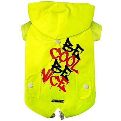 Croci Yellow Fluorescent Dog Raincoat - Waterproof, Adjustable, Night-Visible Croci Yellow Fluorescent Dog Raincoat - Waterproof, Adjustable, Night-Visible