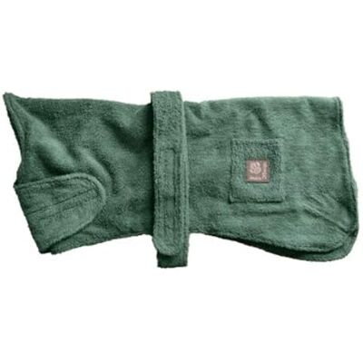 Danish Design Green Cotton Adjustable Velcro Towelling Dog/Puppy Robe 16 Inch Danish Design Green Cotton Adjustable Velcro Towelling Dog/Puppy Robe 16 Inch