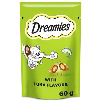 Dreamies Tuna Cat Treats - One Size - 8x60g - 480g - Cat Treats Dreamies Tuna Cat Treats - One Size - 8x60g - 480g - Cat Treats