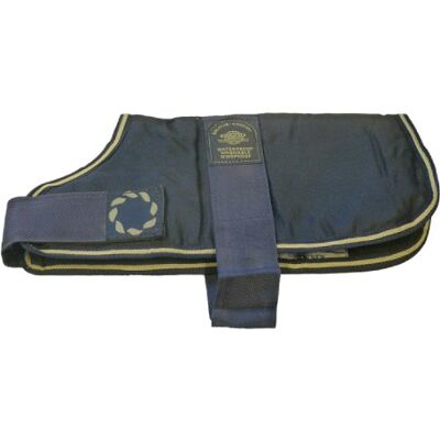 Outhwaite Dog Coat - Navy - 45cm Waterproof Lined Outhwaite Dog Coat - Navy - 45cm Waterproof Lined