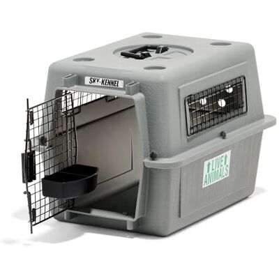 Petmate BEEZTEES Skykennel Number 1, Grey Petmate BEEZTEES Skykennel Number 1, Grey