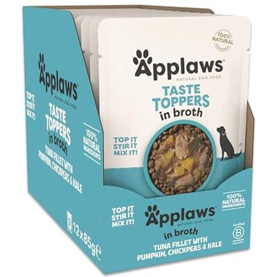 Applaws Natural Wet Dog Food Pouch, Grain Free Tuna with Vegetables in Broth 12 x 85g Pouches Applaws Natural Wet Dog Food Pouch, Grain Free Tuna with Vegetables in Broth 12 x 85g Pouches