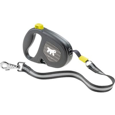Ferplast FLIPPY ONE REFLEX Reflective Extendable Dog Lead Evening Walks Bag Holder Lock & Release Button Ergonomic Design Tape Max 50 Kg 5m, Yellow Ferplast FLIPPY ONE REFLEX Reflective Extendable Dog Lead Evening Walks Bag Holder Lock & Release Button Ergonomic Design Tape Max 50 Kg 5m, Yellow