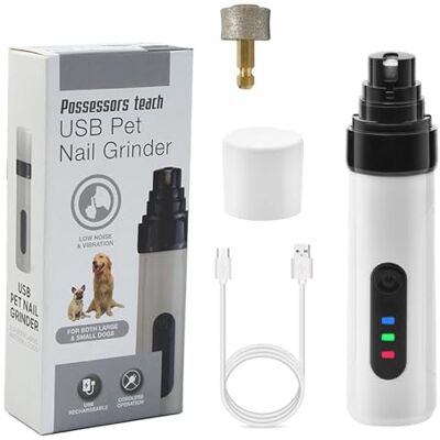 Rxgiasup 2-Speed Electric Pet Nail Grinder with Dog Guard, B Low design electric pet nail trimmer for dogs and cats home grooming and small pets with ergonomic grip Rxgiasup 2-Speed Electric Pet Nail Grinder with Dog Guard, B Low design electric pet nail trimmer for dogs and cats home grooming and small pets with ergonomic grip