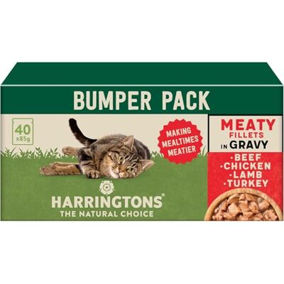 Harringtons - Meaty Fillets - 40 x 85g - Cat Food Harringtons - Meaty Fillets - 40 x 85g - Cat Food