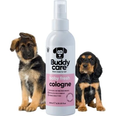 Buddycare Dog Cologne Baby Fresh Scent 200ml Dog Perfume Dog Deodorant Spray for Smelly Dogs, Premium Dog Perfume Spray for Freshening Your Pet's Coat, Long-Lasting Fragrance Buddycare Dog Cologne Baby Fresh Scent 200ml Dog Perfume Dog Deodorant Spray for Smelly Dogs, Premium Dog Perfume Spray for Freshening Your Pet's Coat, Long-Lasting Fragrance