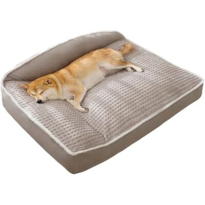 Hruile Large Dog Crate Bed Dog Sofa Couch Orthopedic Pet Bed Mattress 80x60x23cm, Large Size Pet Mattress Mat, Cozy Cushion Support, Plush Cat Sleeping Mat, with Removable Washable Cover Hruile Large Dog Crate Bed Dog Sofa Couch Orthopedic Pet Bed Mattress 80x60x23cm, Large Size Pet Mattress Mat, Cozy Cushion Support, Plush Cat Sleeping Mat, with Removable Washable Cover