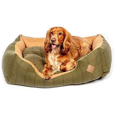 Danish Design Hunter Tweed Snuggle Bed 18" Green Danish Design Hunter Tweed Snuggle Bed 18" Green