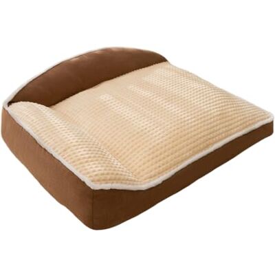Hruile Large Dog Crate Bed Dog Sofa Couch Orthopedic Pet Bed Mattress 80x60x23cm, Large Size Pet Mattress Mat, Cozy Cushion Support, Plush Cat Sleeping Mat, with Removable Washable Cover Hruile Large Dog Crate Bed Dog Sofa Couch Orthopedic Pet Bed Mattress 80x60x23cm, Large Size Pet Mattress Mat, Cozy Cushion Support, Plush Cat Sleeping Mat, with Removable Washable Cover