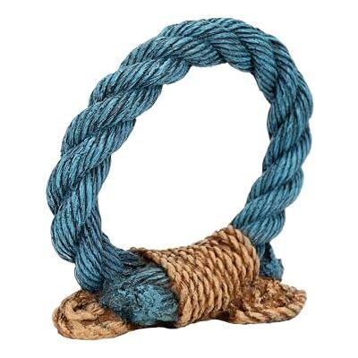 CLASSIC Blue Rope Ring Aquarium Ornament – Nautical-Themed Swim Through Fish Tank Decoration – 168 x 75 x 155mm CLASSIC Blue Rope Ring Aquarium Ornament – Nautical-Themed Swim Through Fish Tank Decoration – 168 x 75 x 155mm