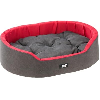 Ferplast Dandy Cotton Pet Bed - Small, Red - Pet Bed Ferplast Dandy Cotton Pet Bed - Small, Red - Pet Bed