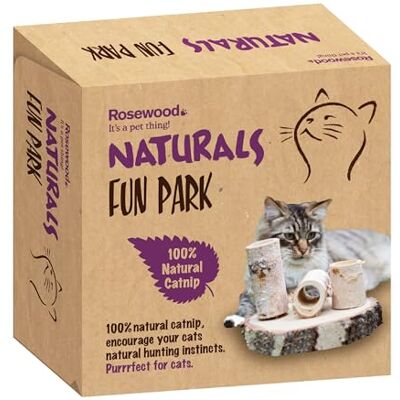 Rosewood Naturals Fun Park for Cats Interactive Cat Toy with Natural Mini Catnip Balls, Encourages Play, Exercise and Healthy Activity for Indoor Cats, 22 x 15 cm Rosewood Naturals Fun Park for Cats Interactive Cat Toy with Natural Mini Catnip Balls, Encourages Play, Exercise and Healthy Activity for Indoor Cats, 22 x 15 cm