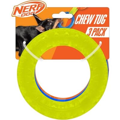 Nerf Dog - Translucent Spike Ring - Green Blue Orange - Toy Nerf Dog - Translucent Spike Ring - Green Blue Orange - Toy