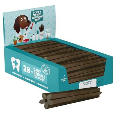 Denzel's Dog Dental Sticks for Large Dogs Chicken & Peppermint (Pack of 28) Denzel's Dog Dental Sticks for Large Dogs Chicken & Peppermint (Pack of 28)
